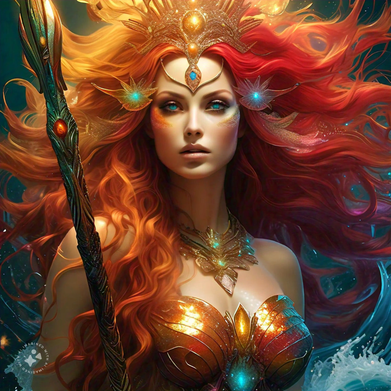 Fantasy Mermaid Mage