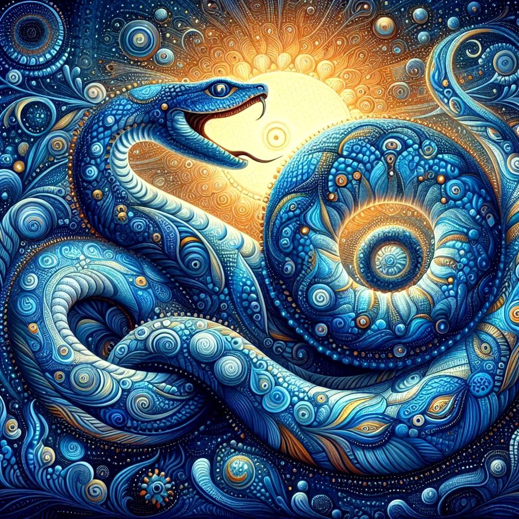 blue snake