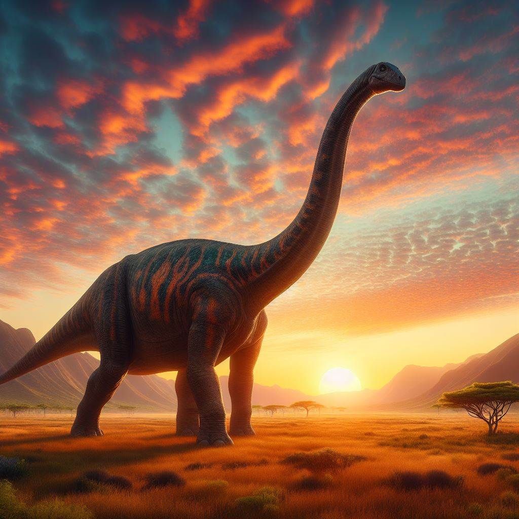 A beautiful dinosaur animation