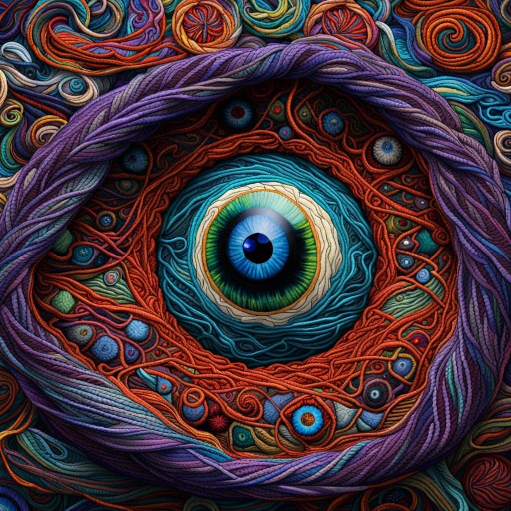 Yarn Eye - AI Generated Artwork - NightCafe Creator