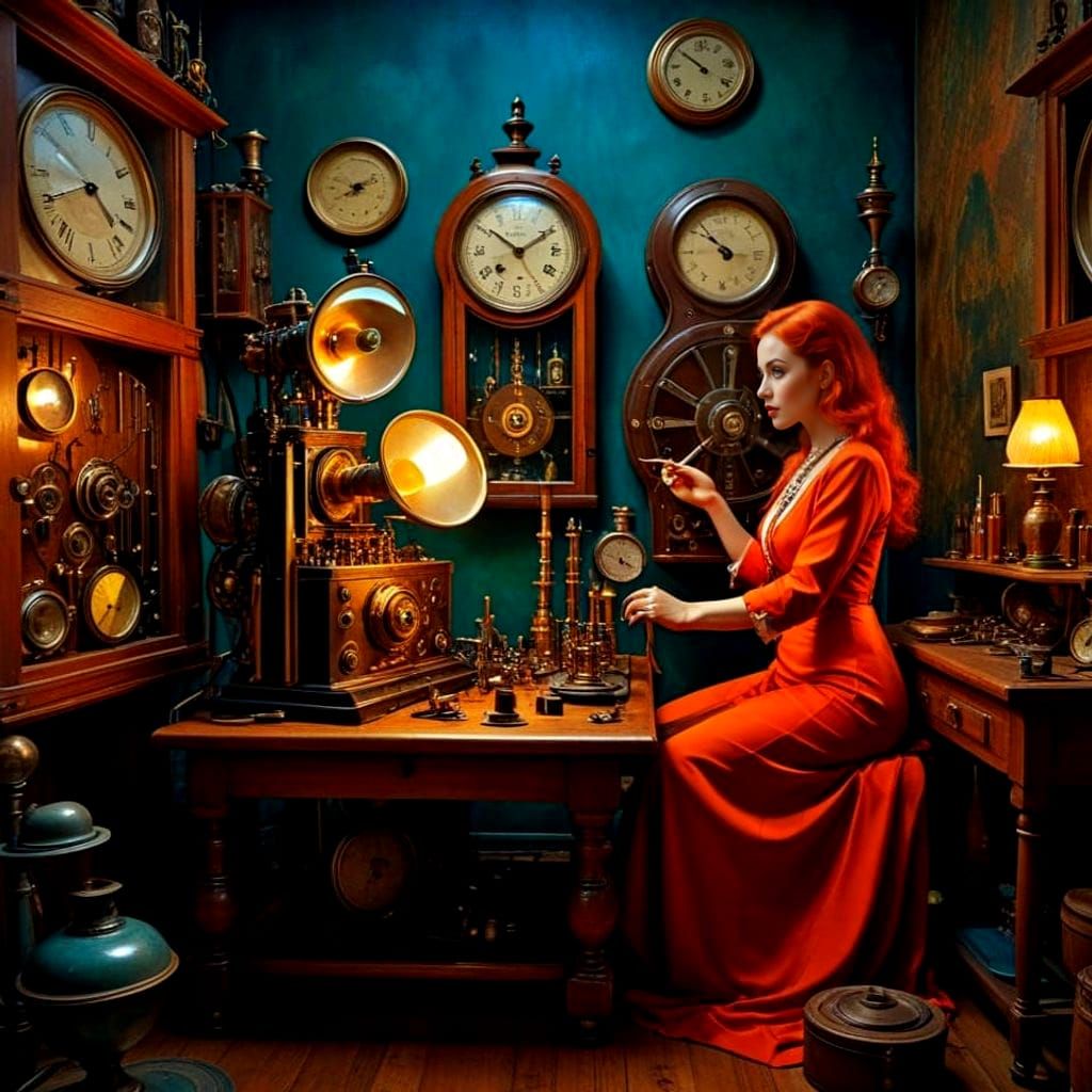 Surrealistic Lady Revises Antique Scientific Instruments in ...