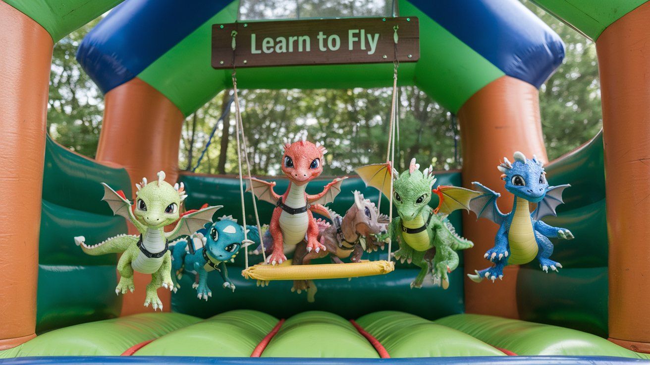 Dragon Carnival - Learn to Fly Bouncy House