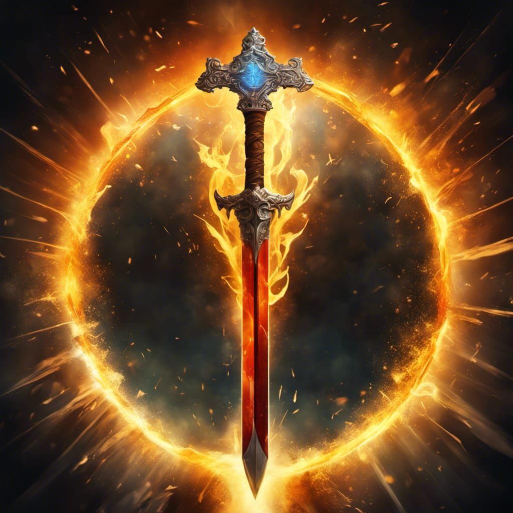 the sword of holy light AI Generated Artwork NightCafe Creator