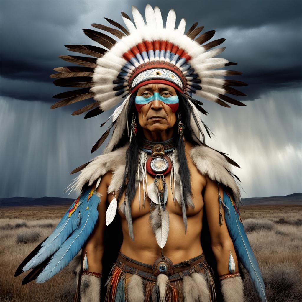 Native American Thunderbird vision quest, Thunderbbird appea...