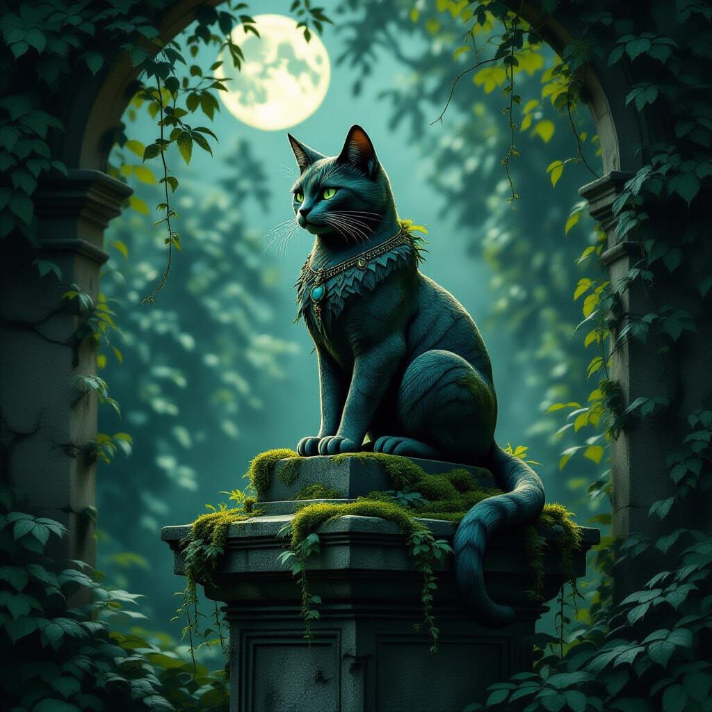 Contemplative Feline