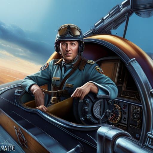 1940's fighter pilot