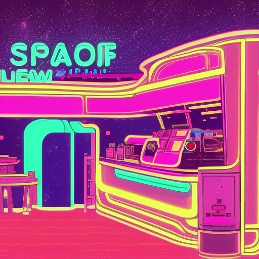 Coffee Shop in Space