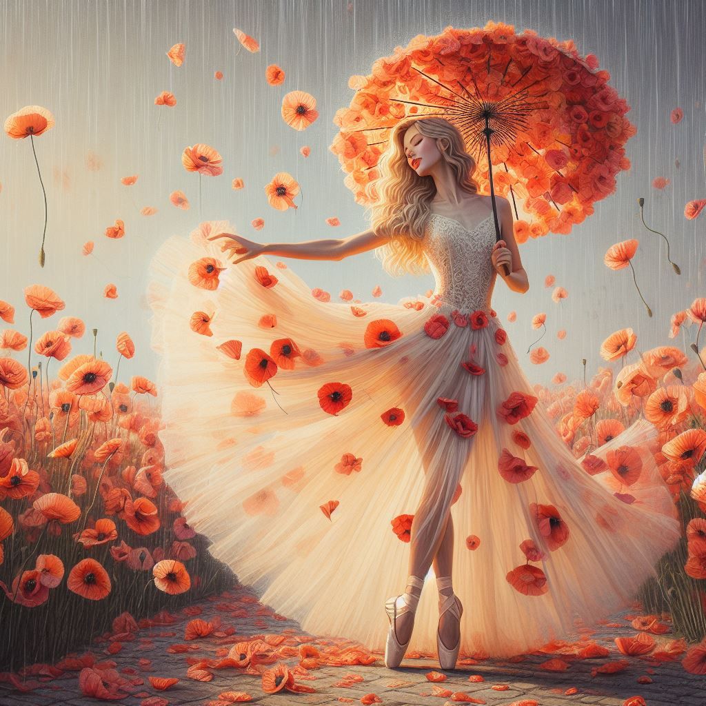 I survived, carried on, glad to be like a weed, a wild red poppy, rooted in life.  by @Vonne