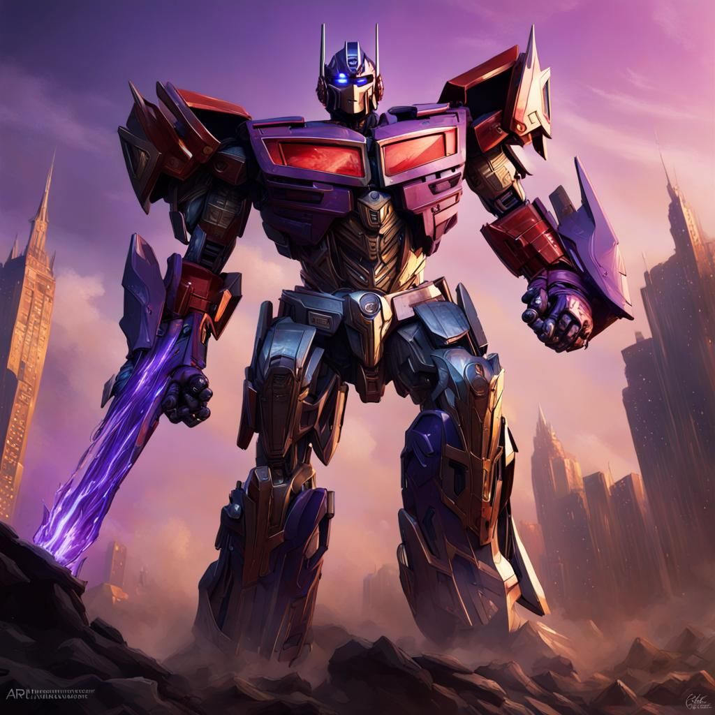 Optimus Prime powerful warrior