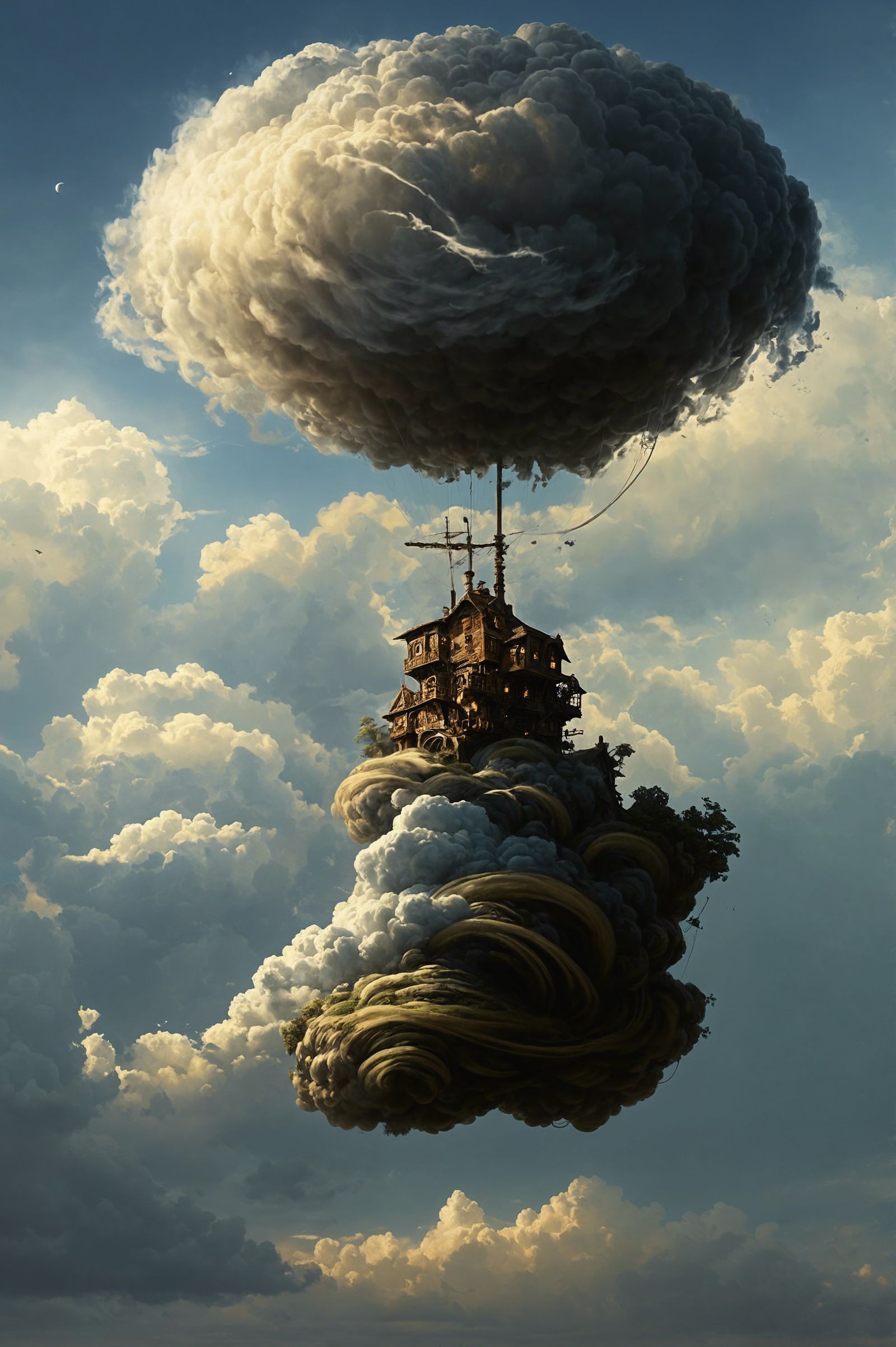 House Attached to the Clouds