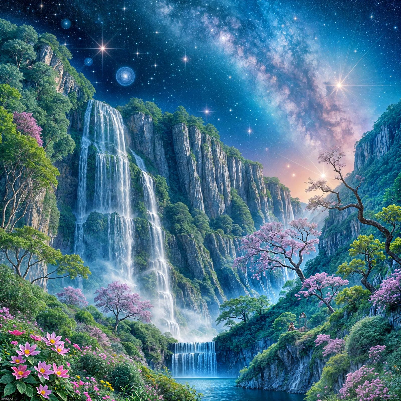 "Celestial Falls"  by @Swervin Ervin