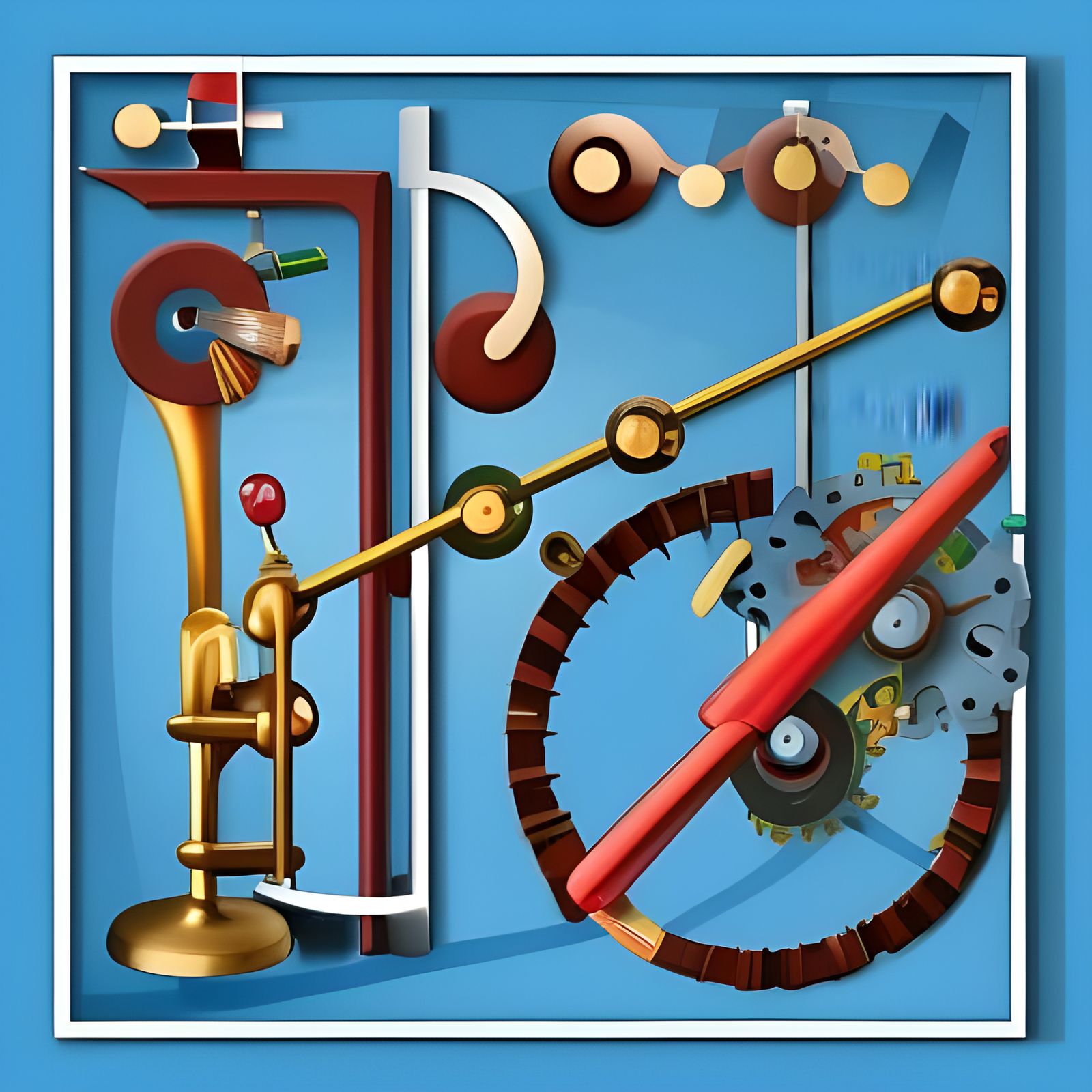 rube goldberg machine - AI Generated Artwork - NightCafe Creator