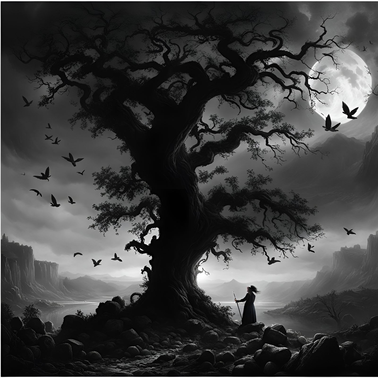 Tree of Doom - AI Generated Artwork - NightCafe Creator