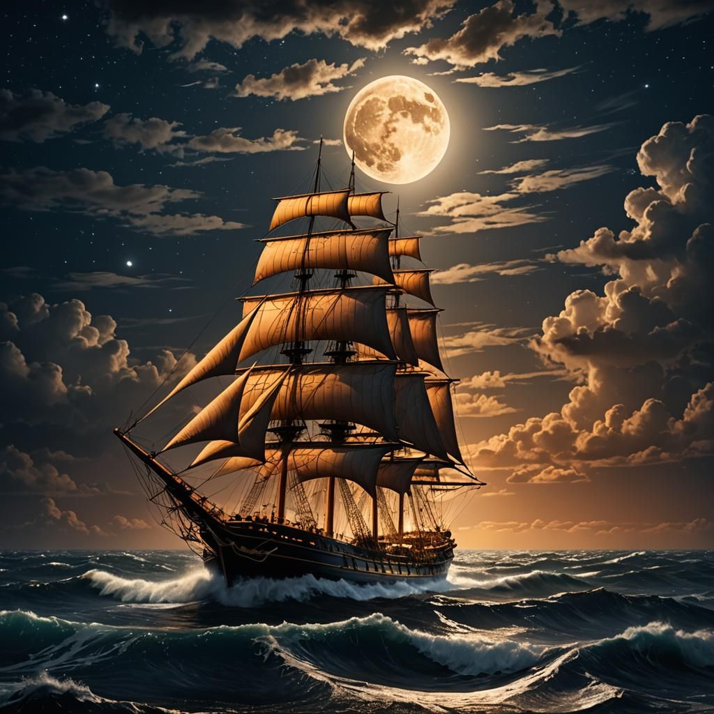 Ship on the Sea  by @atpollard