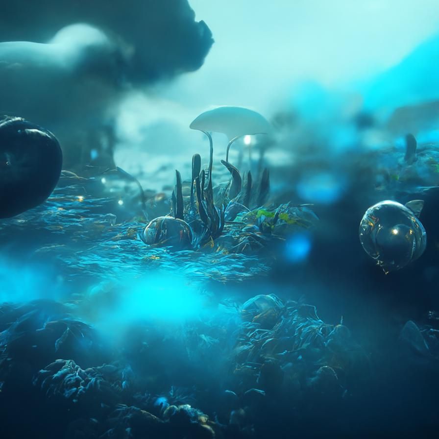Iluminated seabed