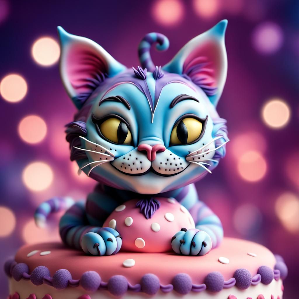 Cheshire Cat Cake