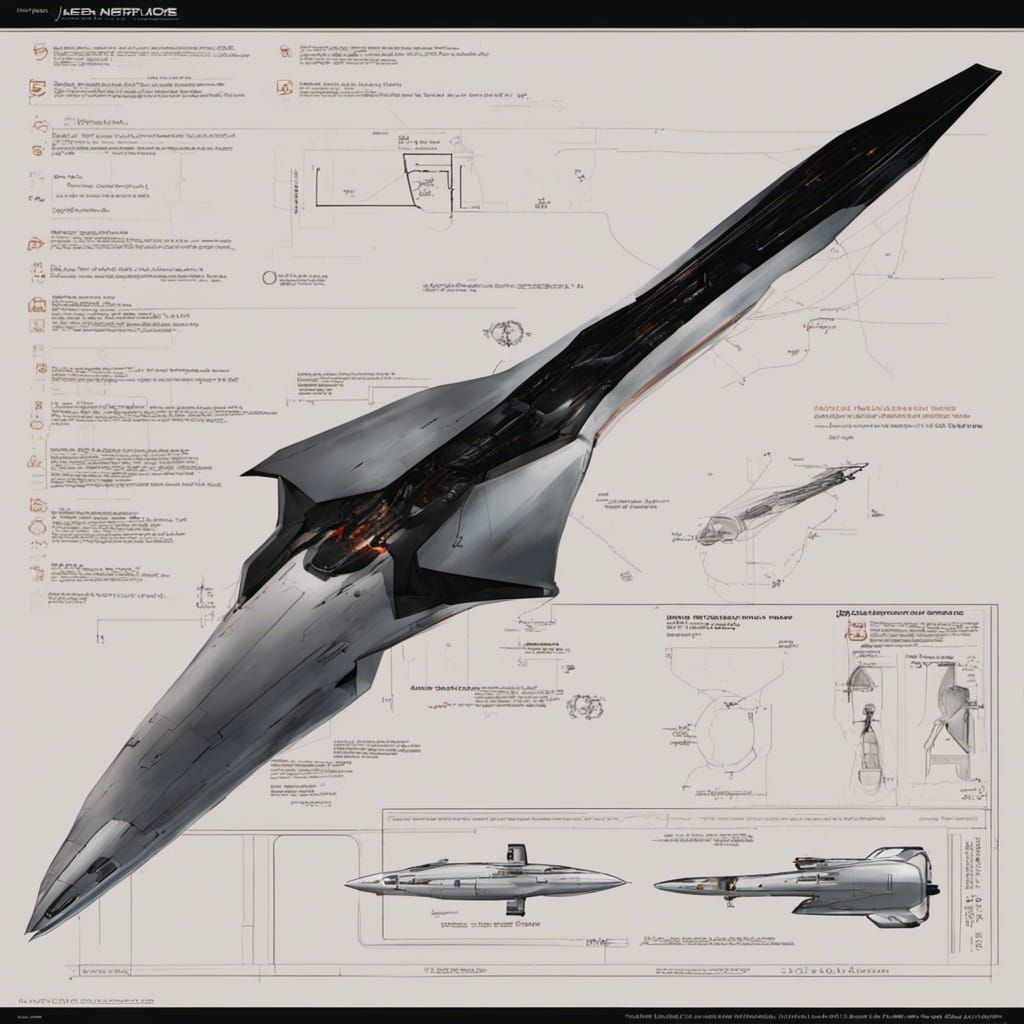 Sleek Sci-Fi Starship with Energy Weapon