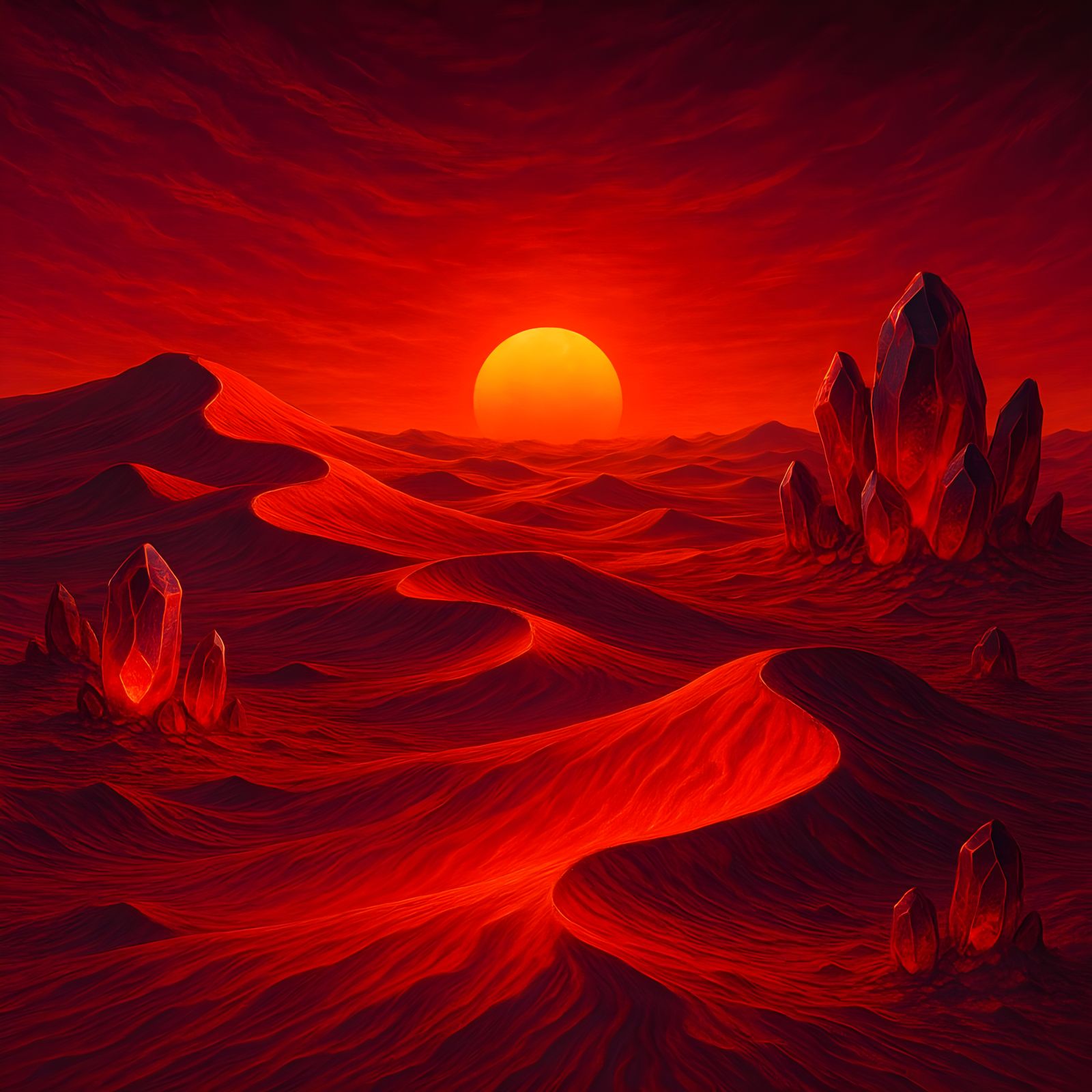 Fire Red Desert  by @jnm