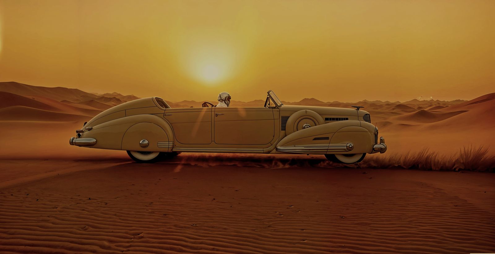 1940s V16 Cadillac Speed Record Hunter