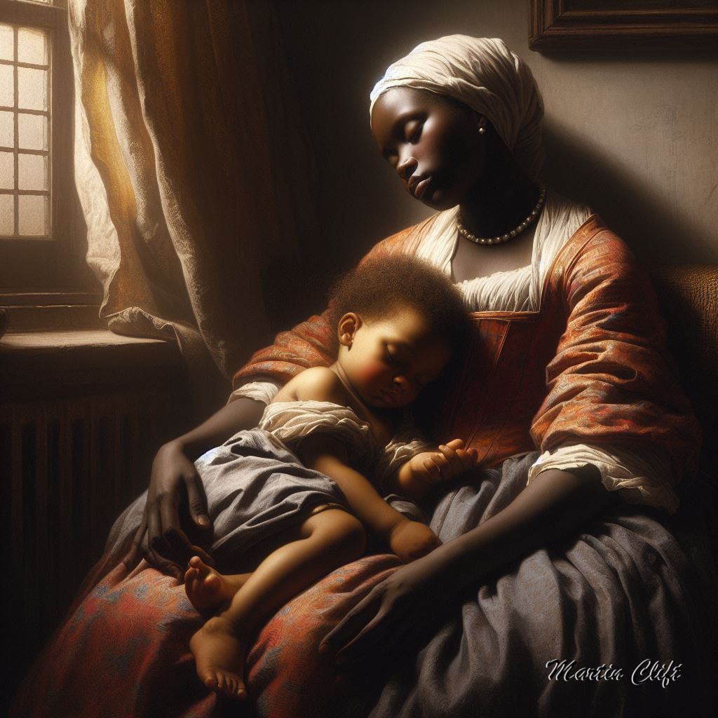 Safe In Her Mothers Arms