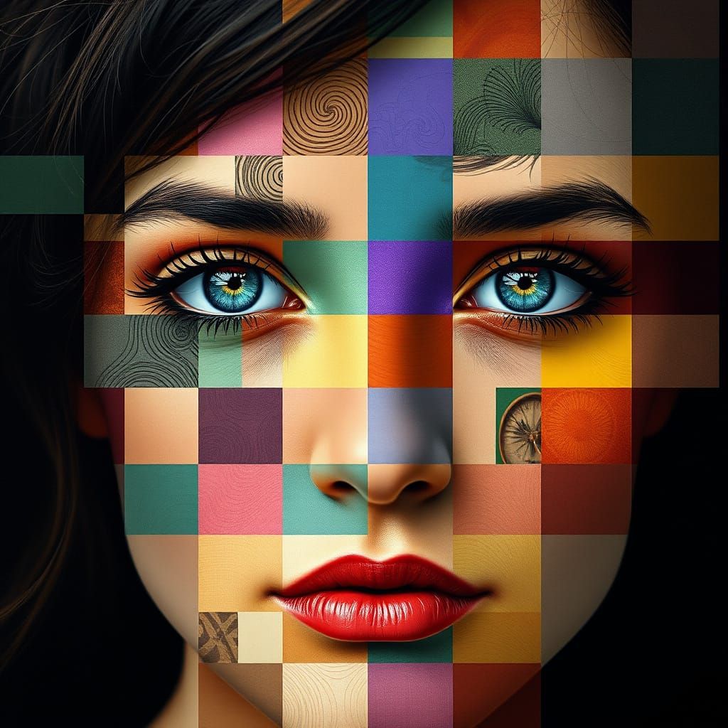 Deconstructed Identity  by @Artmagicai 