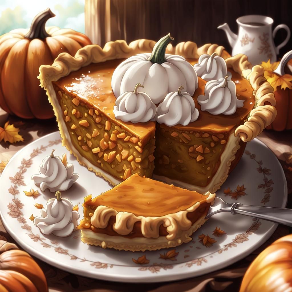 Classic Thanksgiving Pumpkin Pie  by @Captain Bonegrim