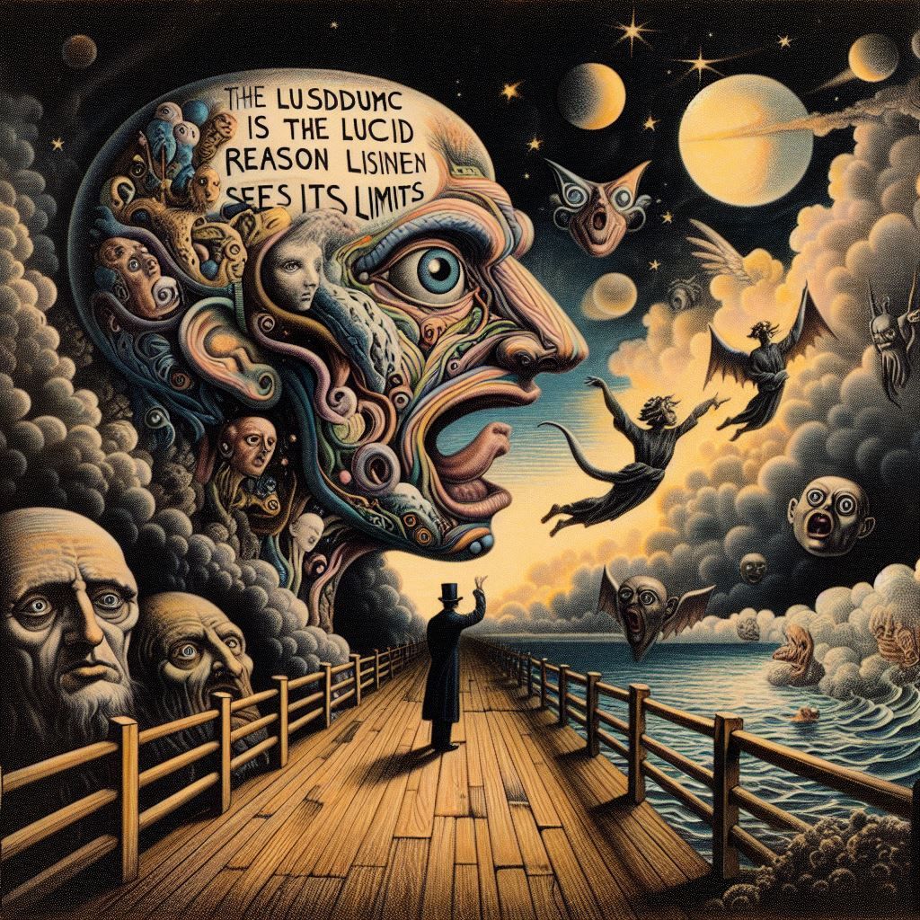 Citation de Ionesco:L’absurde, c’est la raison lucide qui co...