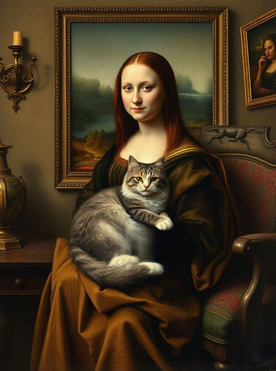Mona Lisa and The Cat