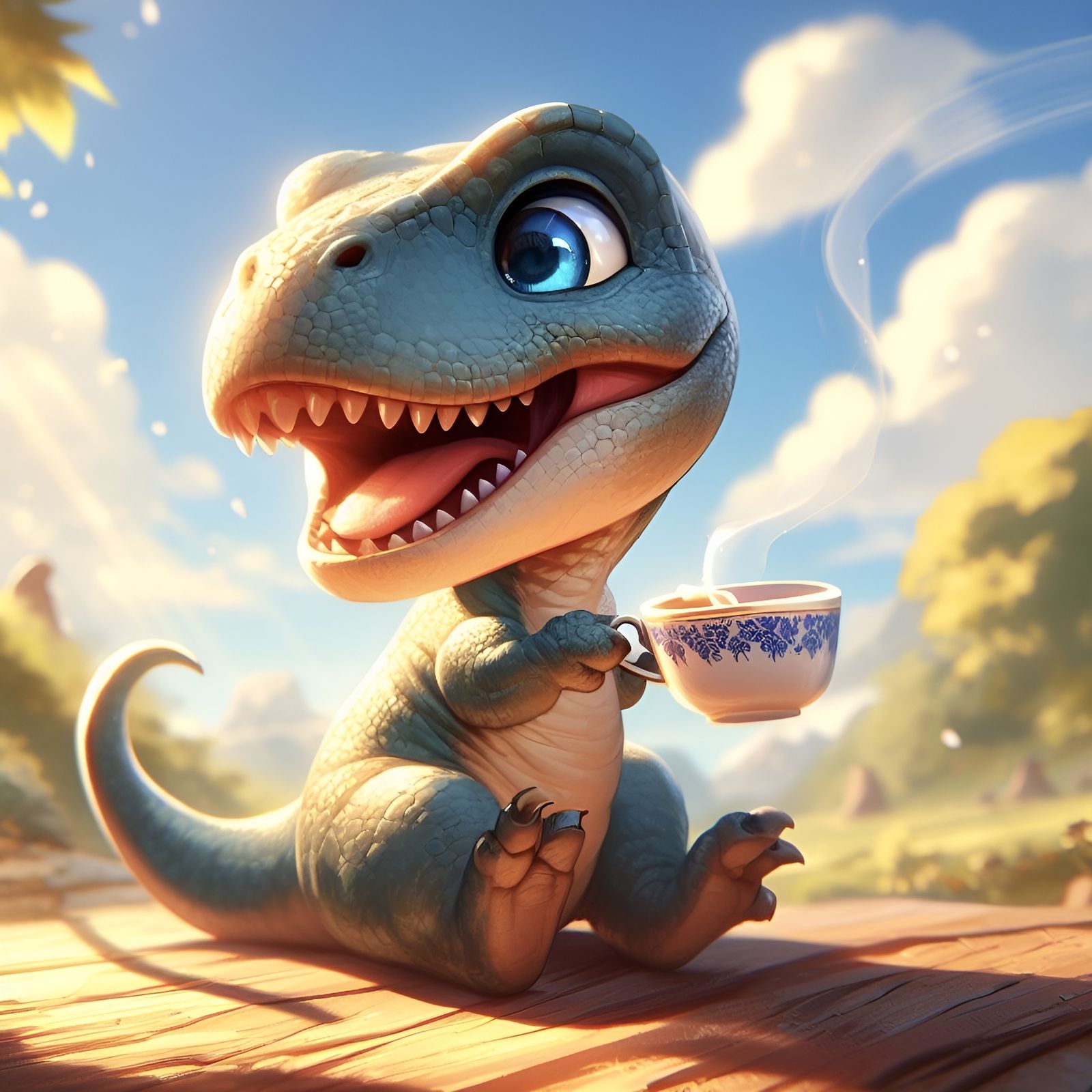 Good Morning! Have a Tea Rex