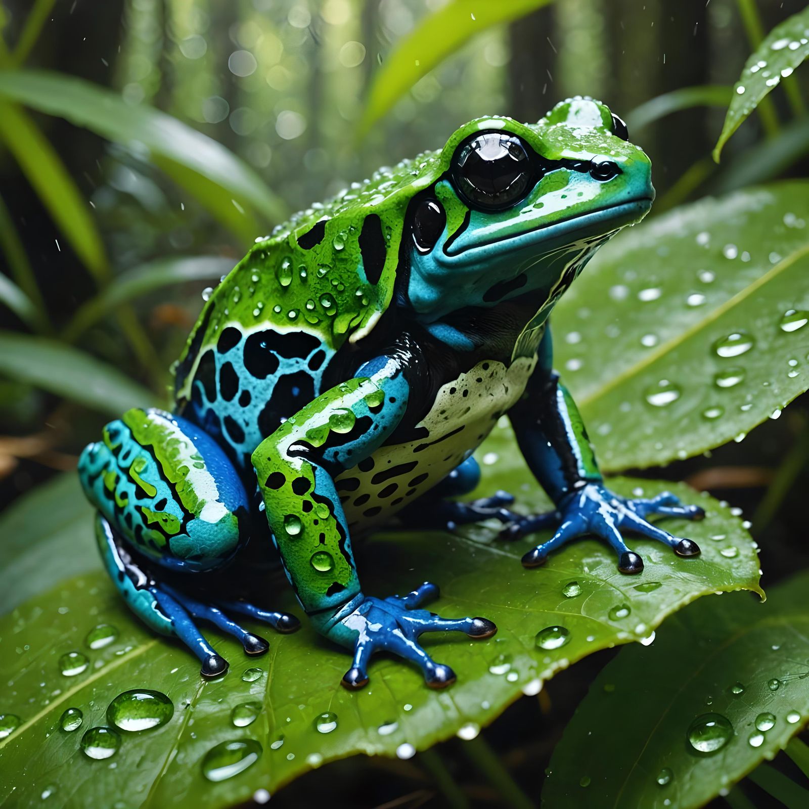 poison dart frog   by @Antiparticle