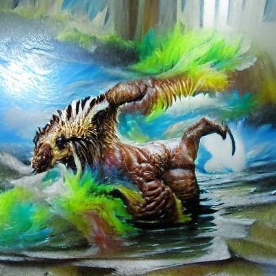 Legendary creature painting
