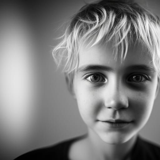 girl,short blond hair,short ,smiling ,joking,warm foom her h...
