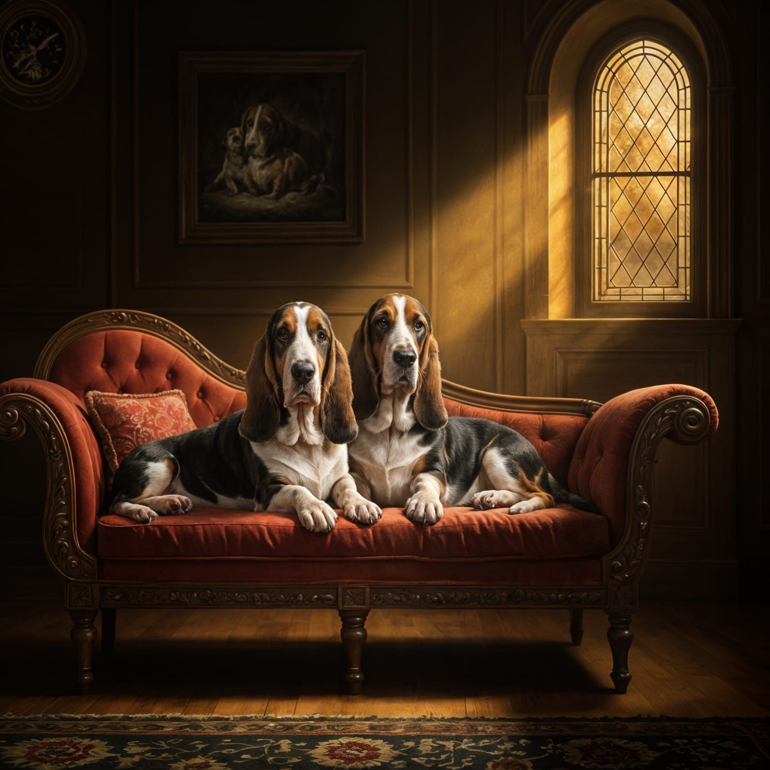 Basset Hounds  by @CavDad 