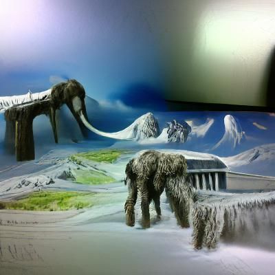 Dark ice age and a wooly mammoth