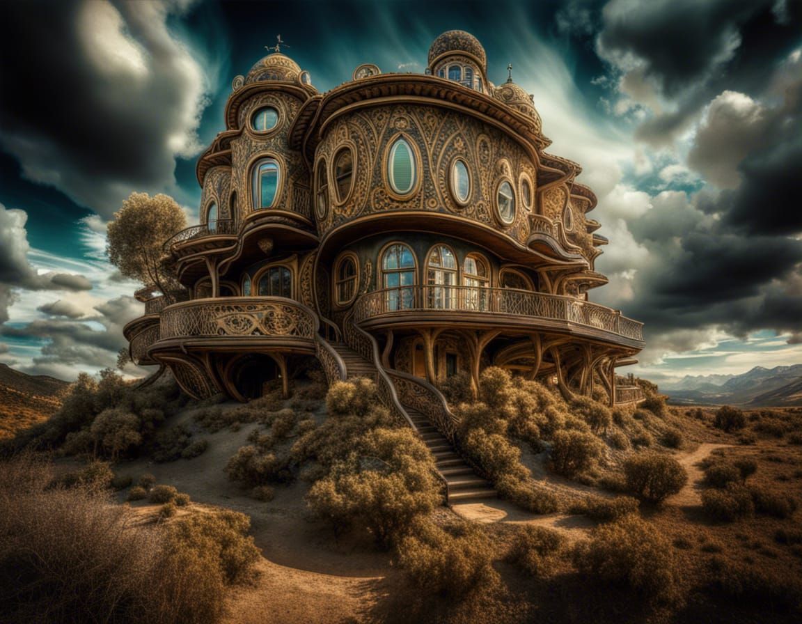 surreal house  by @undefined