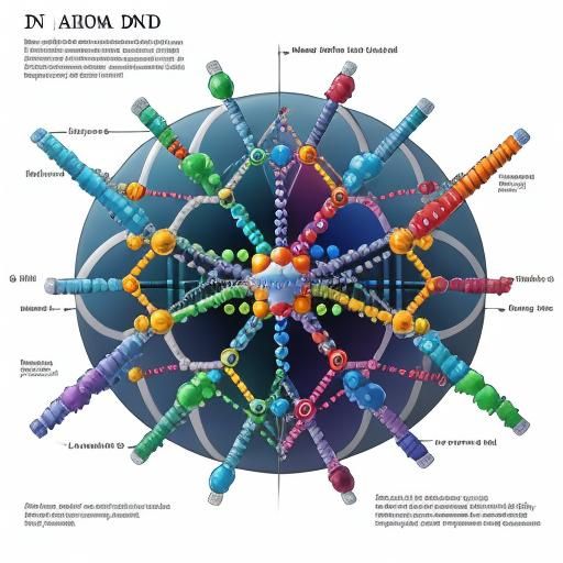 high resolution diagram of the molecular structure of DNA