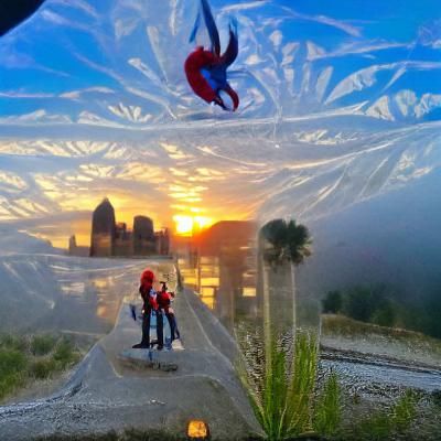 Spider Man at Sunset