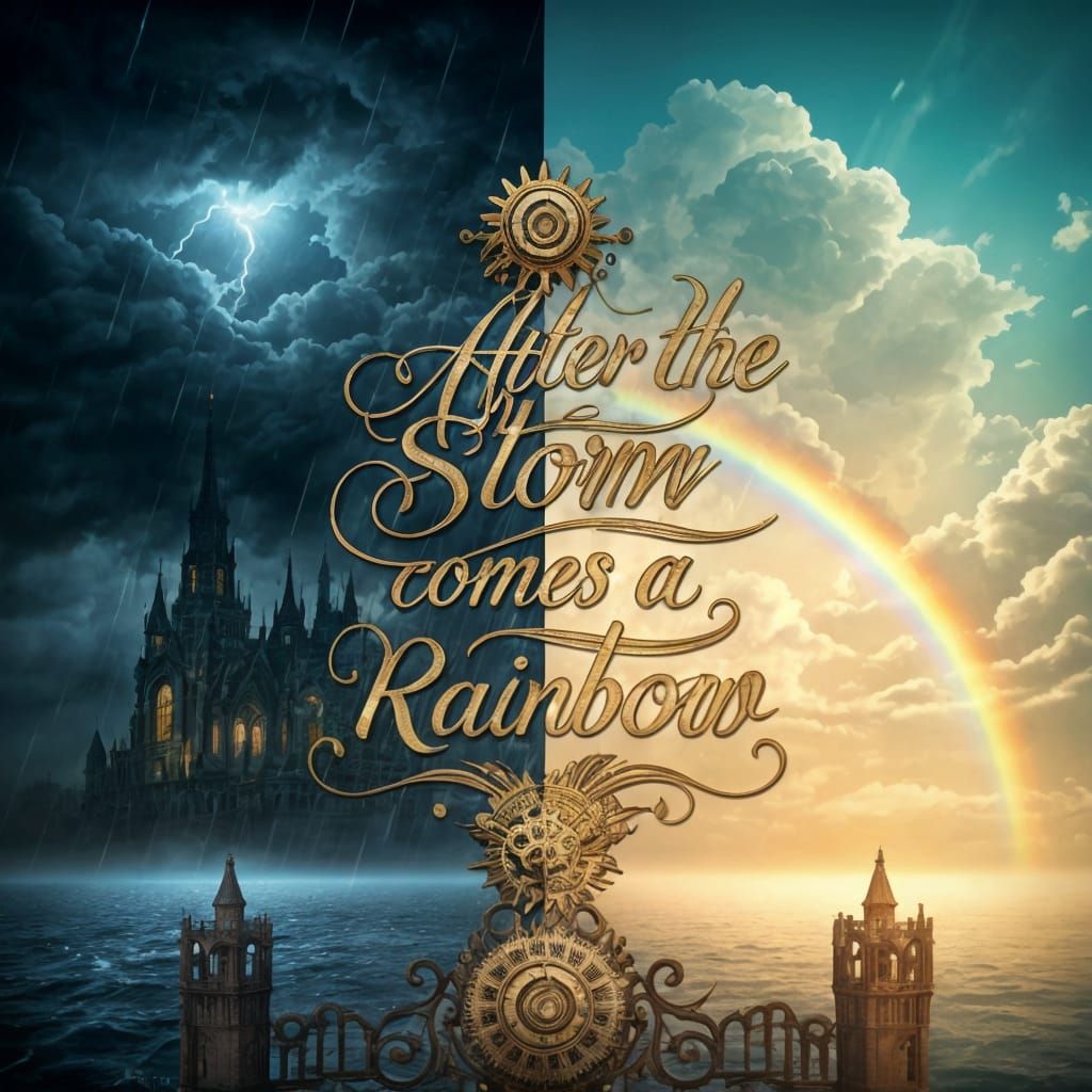 After the storm , Comes a Rainbow 🌈   by @Snowstar_43