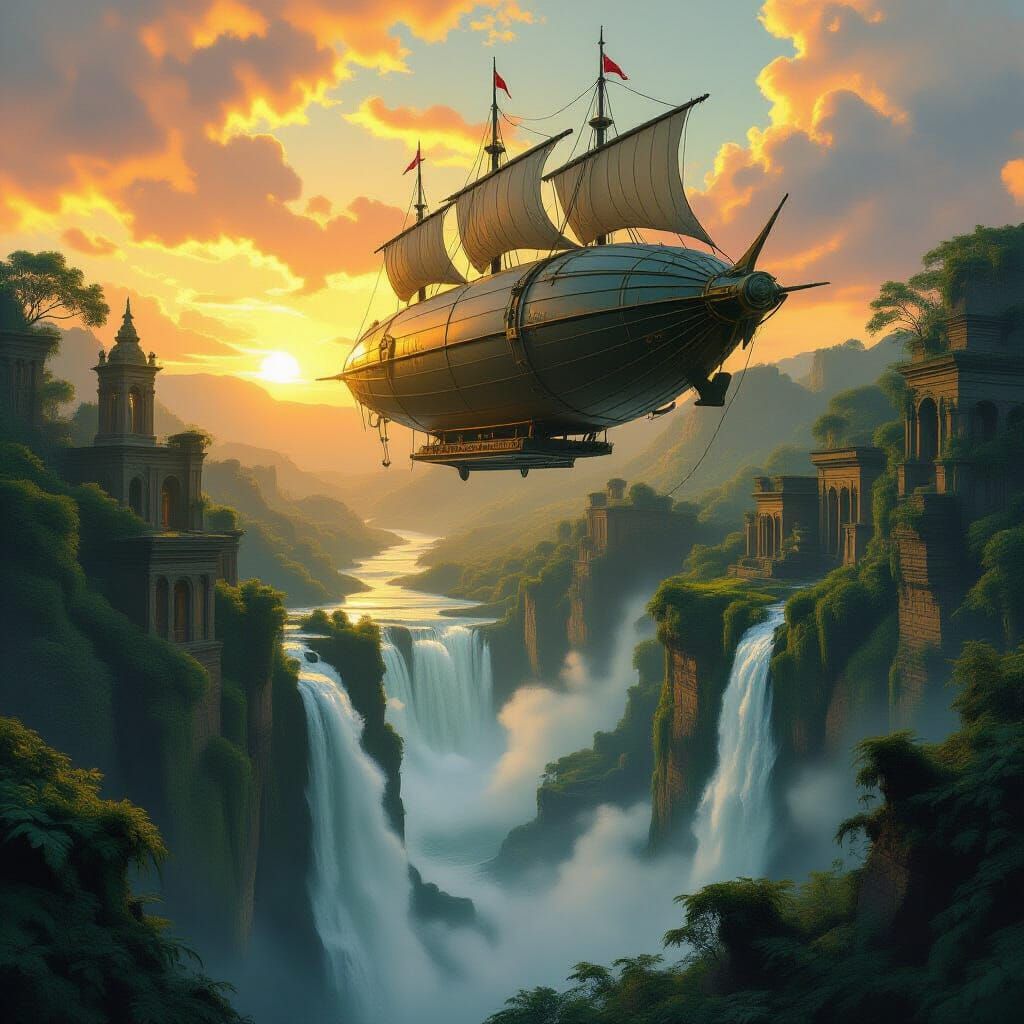A majestic airship   by @Liam 