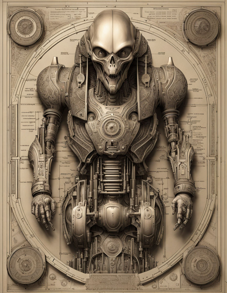 Alien Bot 3D Blueprint