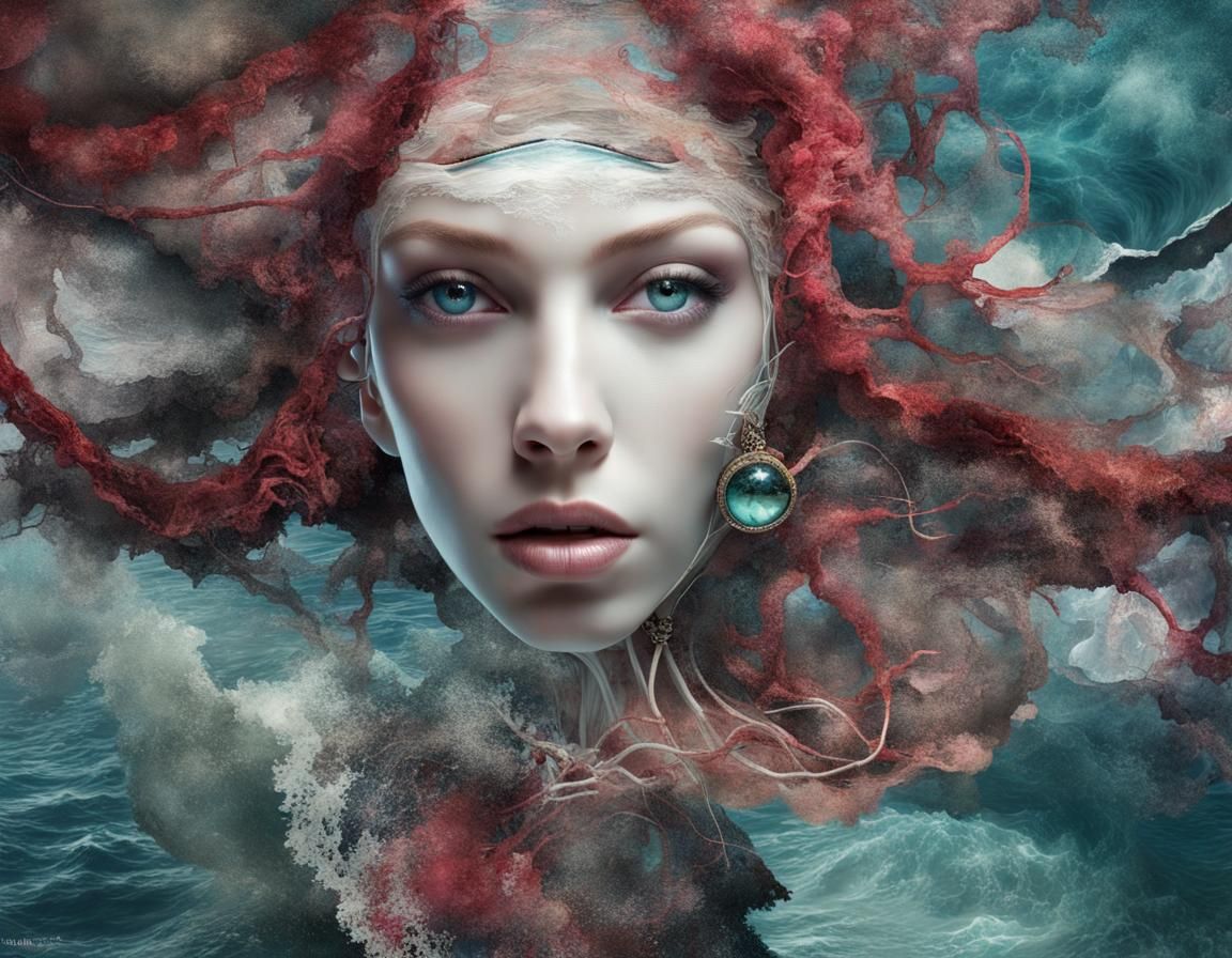 rewiring increments of slipshod divine;by digital artist "Tea Jagodić