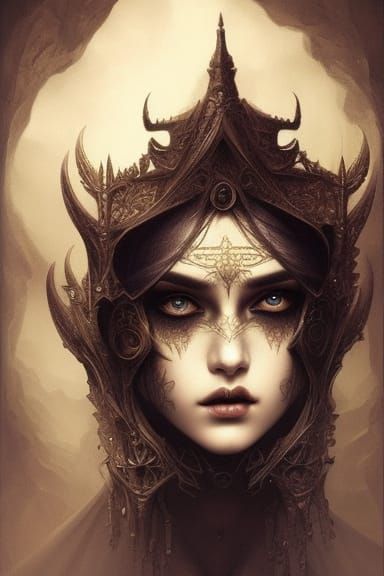 "Elegance in Ink: A Regal Adornment"