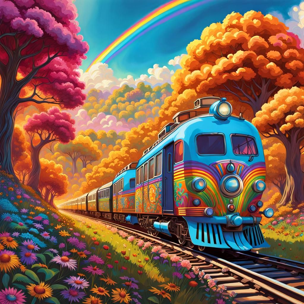 Ride on the Peace Train 3 AI Generated Artwork NightCafe Creator