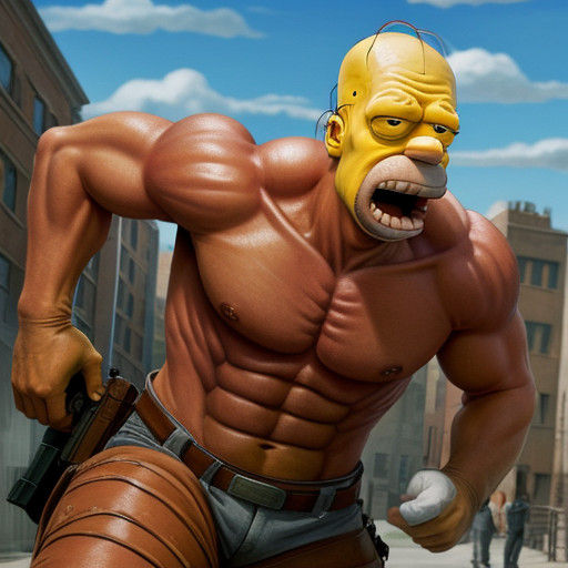 Homer Simpson Attack on Titan