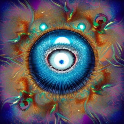 If the eye of sauron did acid - AI Generated Artwork - NightCafe Creator