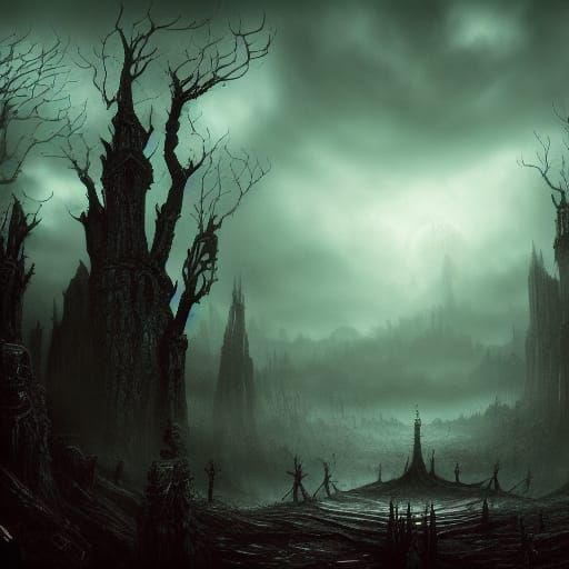 Dark landscape