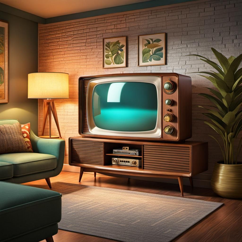 Vintage tv set