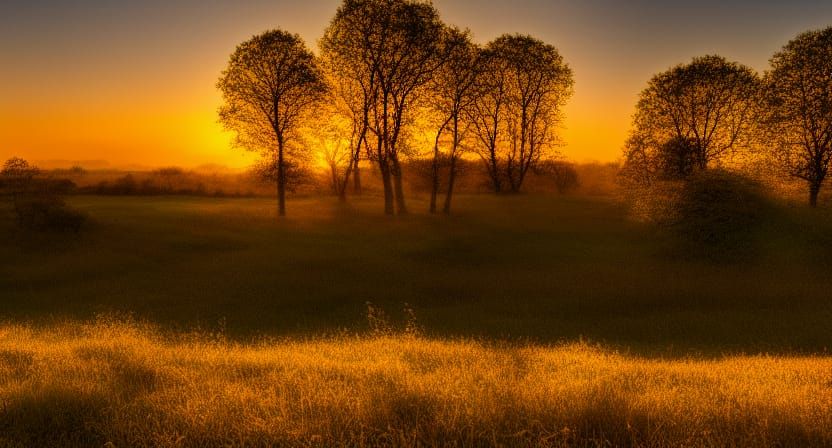 golden hour landscape