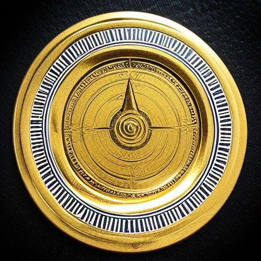 Beautiful tarot card details on gold rim