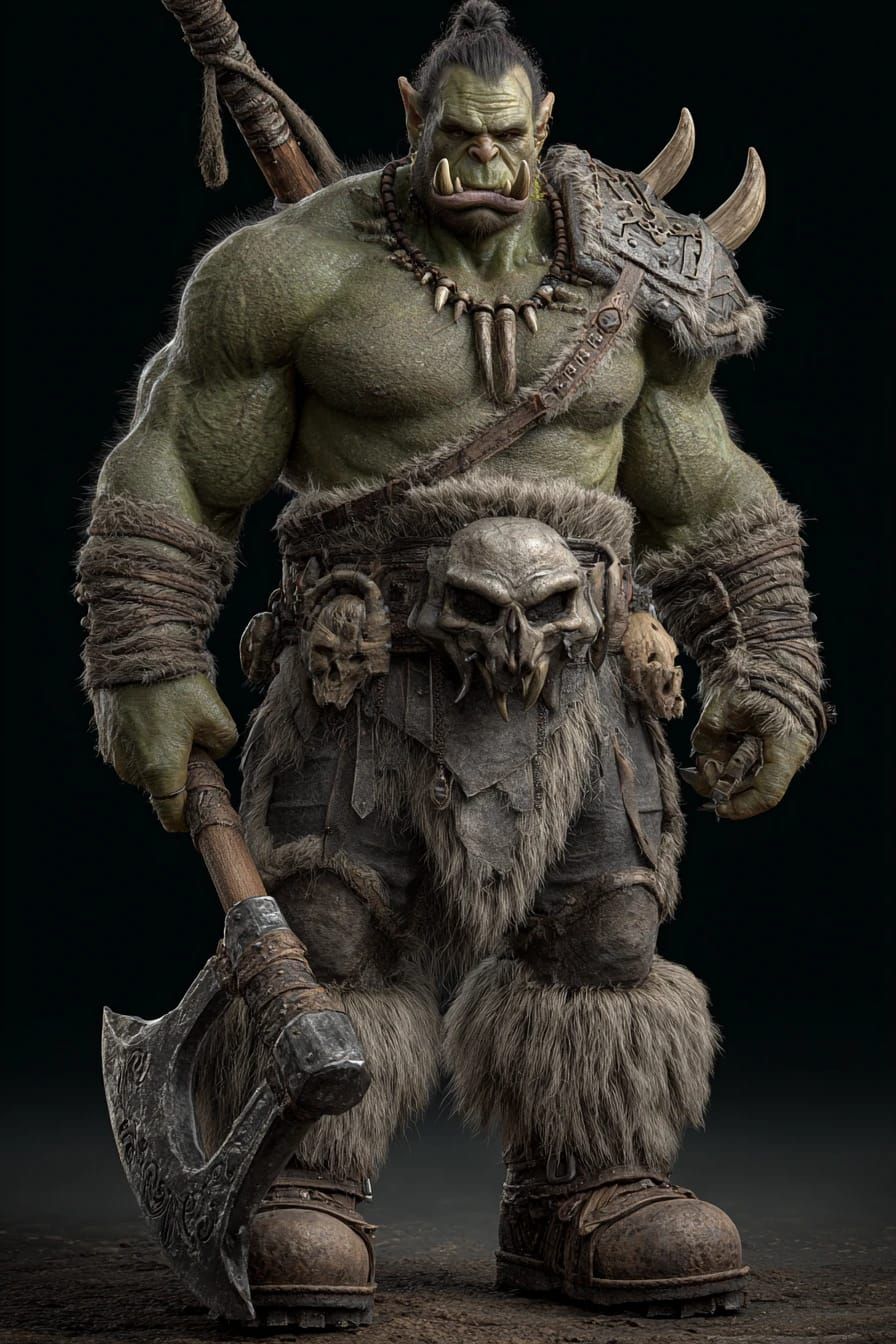 3D Orc Midjourney